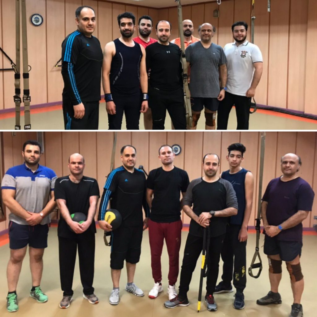 ارتباط با من 4 کلاس تی آر ایکس آقایان در مجموعه ورزشی آب تهران مربی حسن موسوی